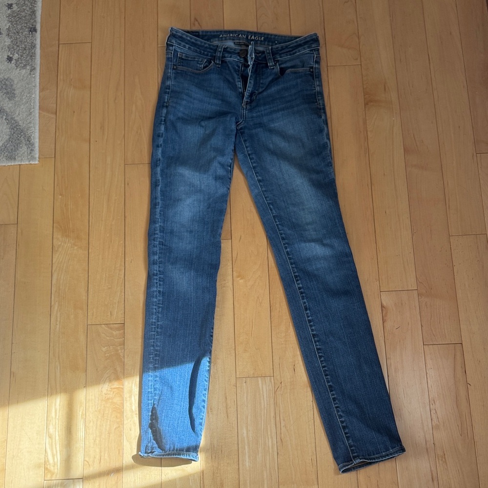 American Eagle Outfitters Dark Blue Skinny Jeans